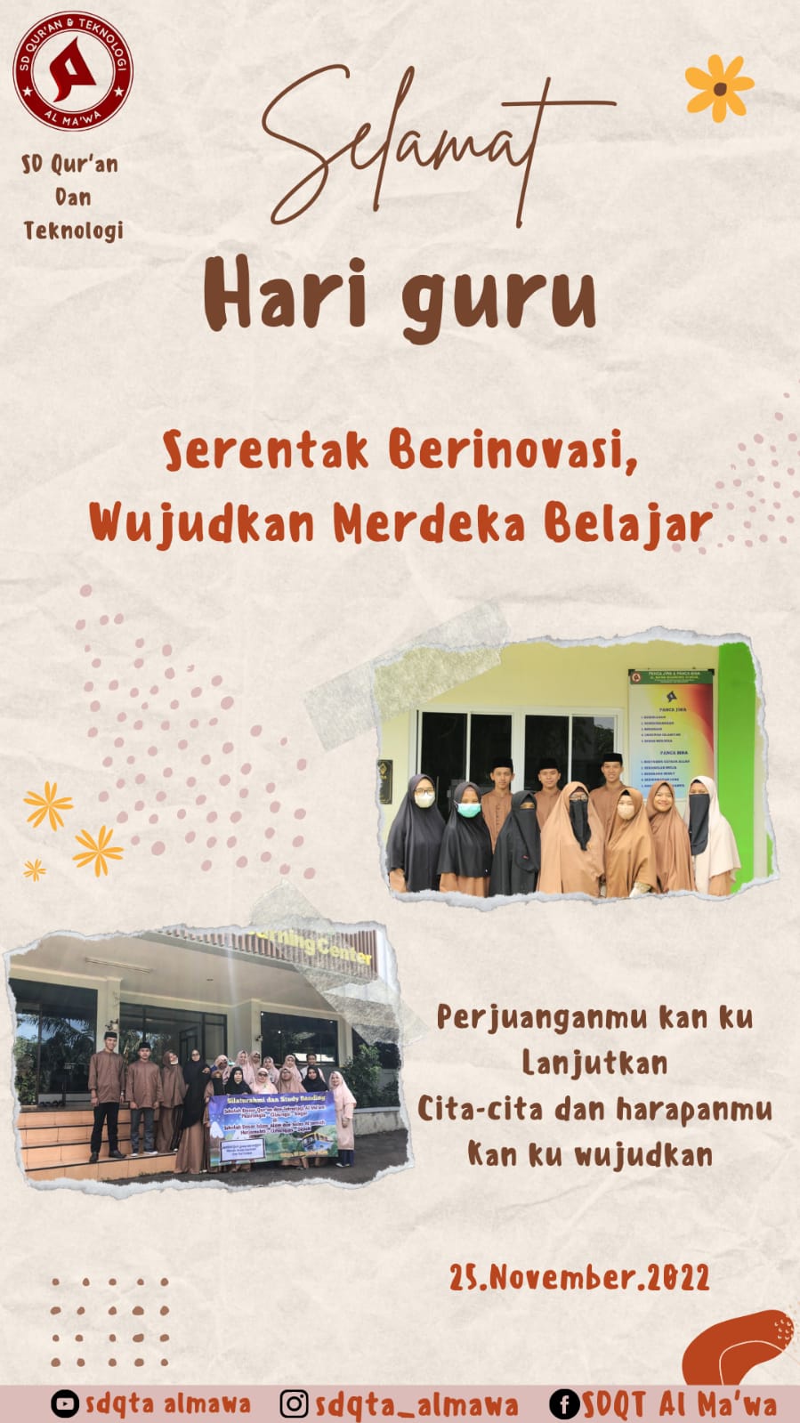 Selamat Hari Guru Nasional 25 November 2022